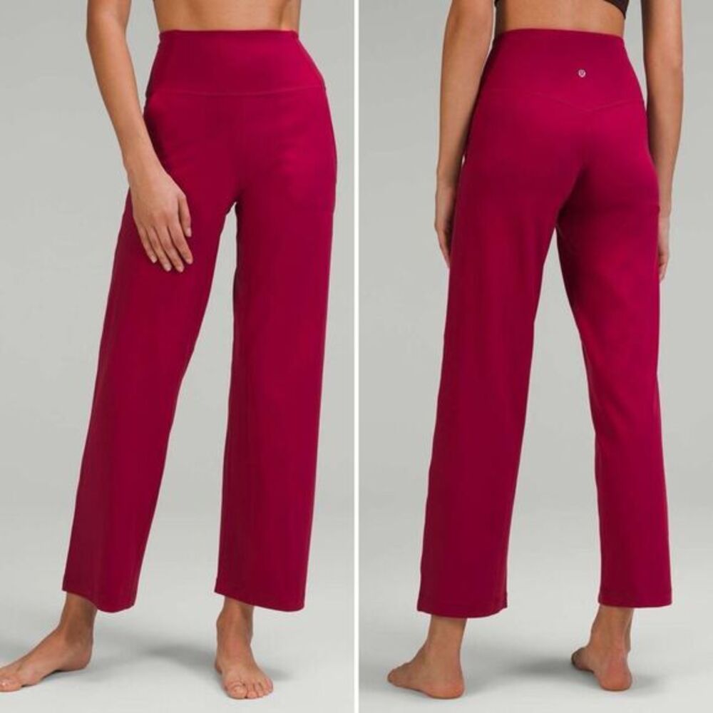 Lululemon Align High-Rise Wide Leg Pant with Pockets in Pomegranate Size 6
